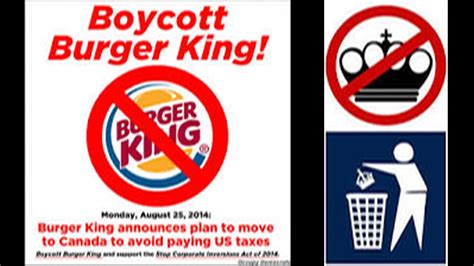 burger king boycott.